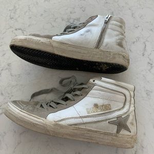White high top Golden Goose sneakers